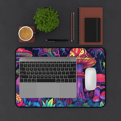 psychedelic mushrooms Desk Mat, Psychedelic gaming mouse mat, XXL deskpad mouse pad