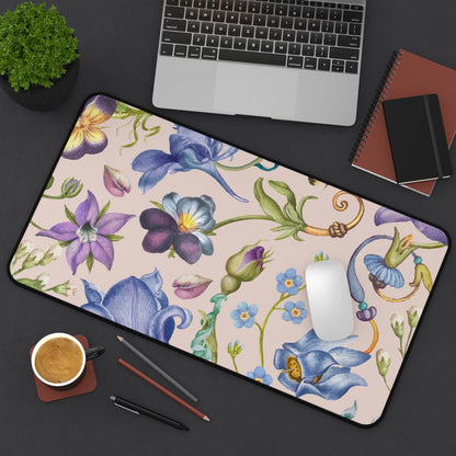 Desk Mat Aesthetic purple floral