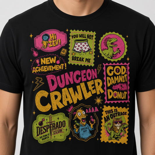 Dungeon Crawler Tee Donut Shirt SciFi Book Fan Apparel T-Shirt
