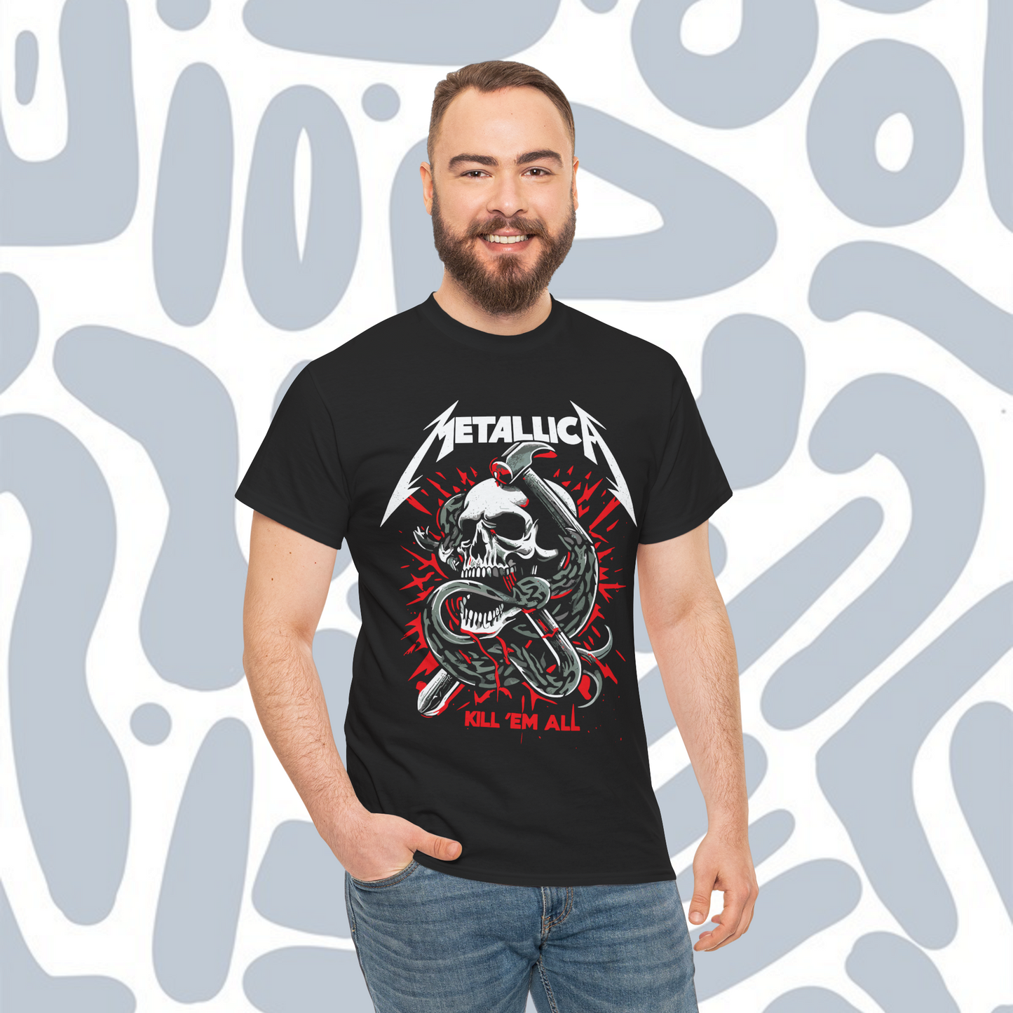 Metallica Kill ’Em All T-Shirt, Metal Unisex tee