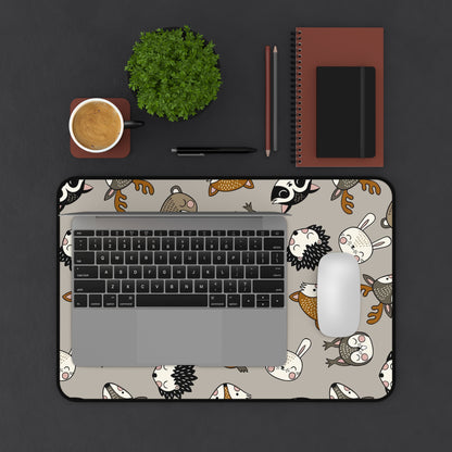 Cute animals Desk Mat, Gaming keyboard mat, mousepad large, XXL extended deskpad mouse pad