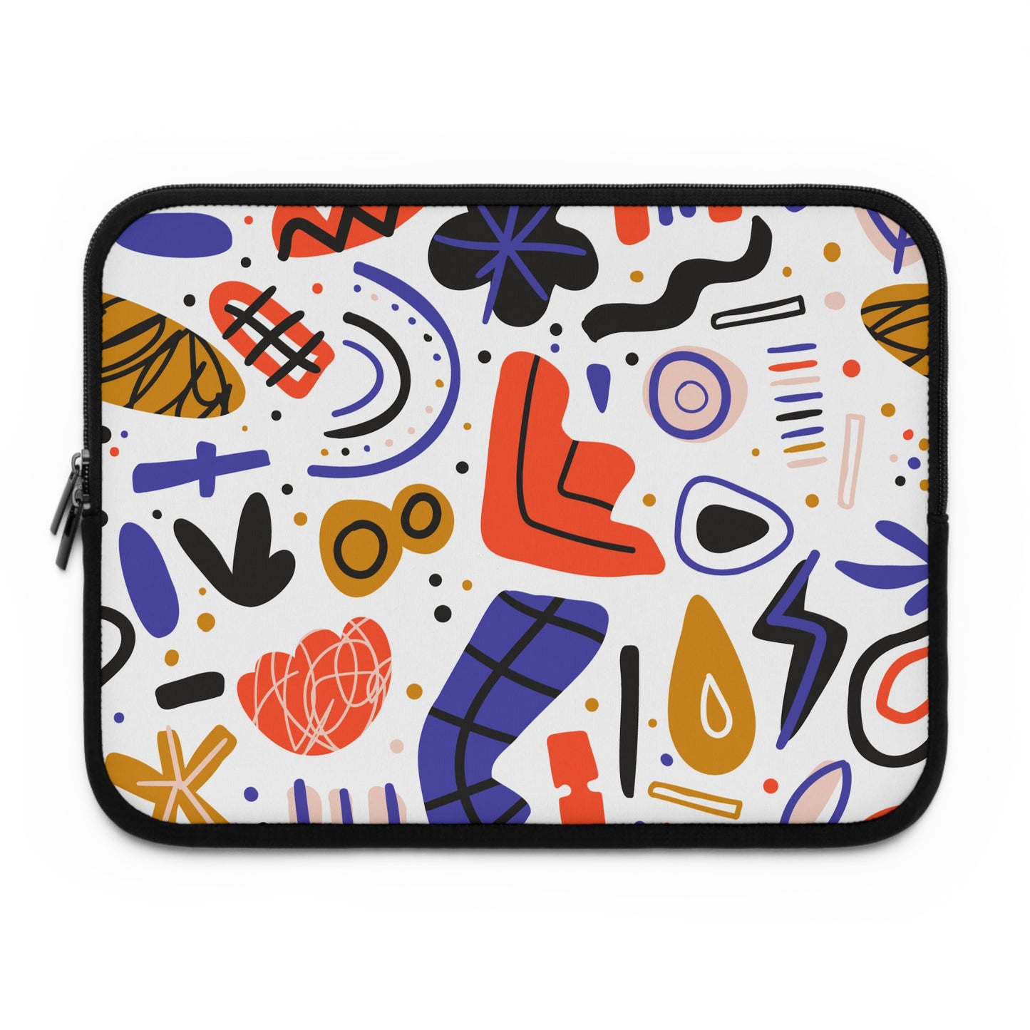 Laptop sleeve abstract doodle