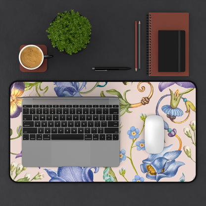 Desk Mat Aesthetic purple floral