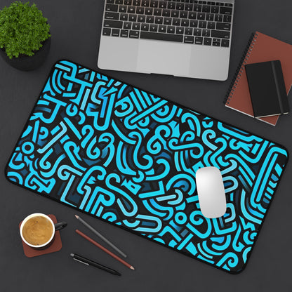 Complicated thing doodles Desk Mat, Gaming keyboard mat, mousepad large, XXL extended deskpad mouse pad