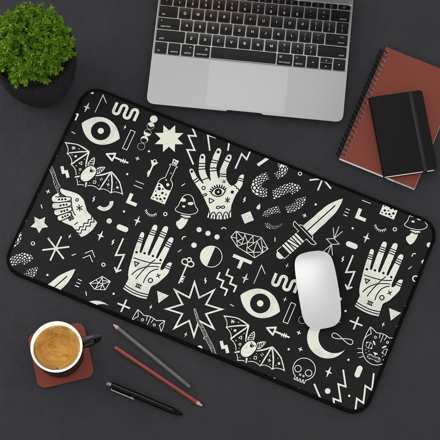 Witchcraft Desk Mat, Gaming keyboard mat, XXL mousepad