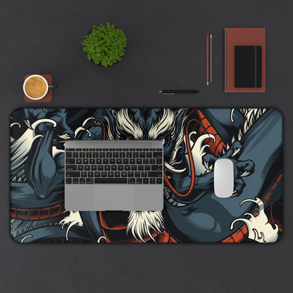 Asian dragon Desk Mat, deskmat xl, Gaming keyboard matt, mousepad large, XXL extended deskpad mouse pad, large gaming mousepad - Bolt Print