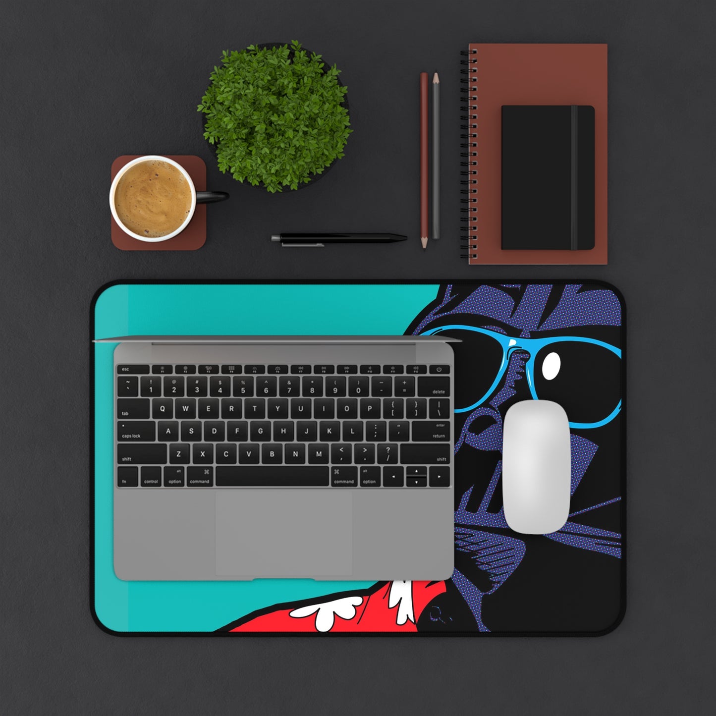 Darth Vader Pop Art Desk Mat, Gaming keyboard matt, mousepad large, XXL extended deskpad mouse pad - Bold Print