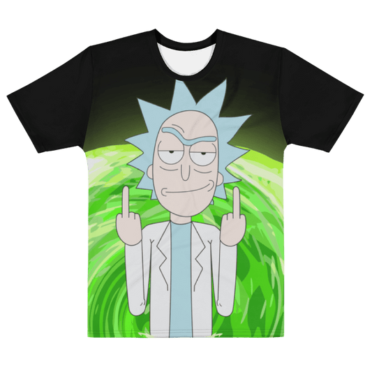 T-shirt Rick Fuck print, funny t-shirt with rick and morty - Bolt Print