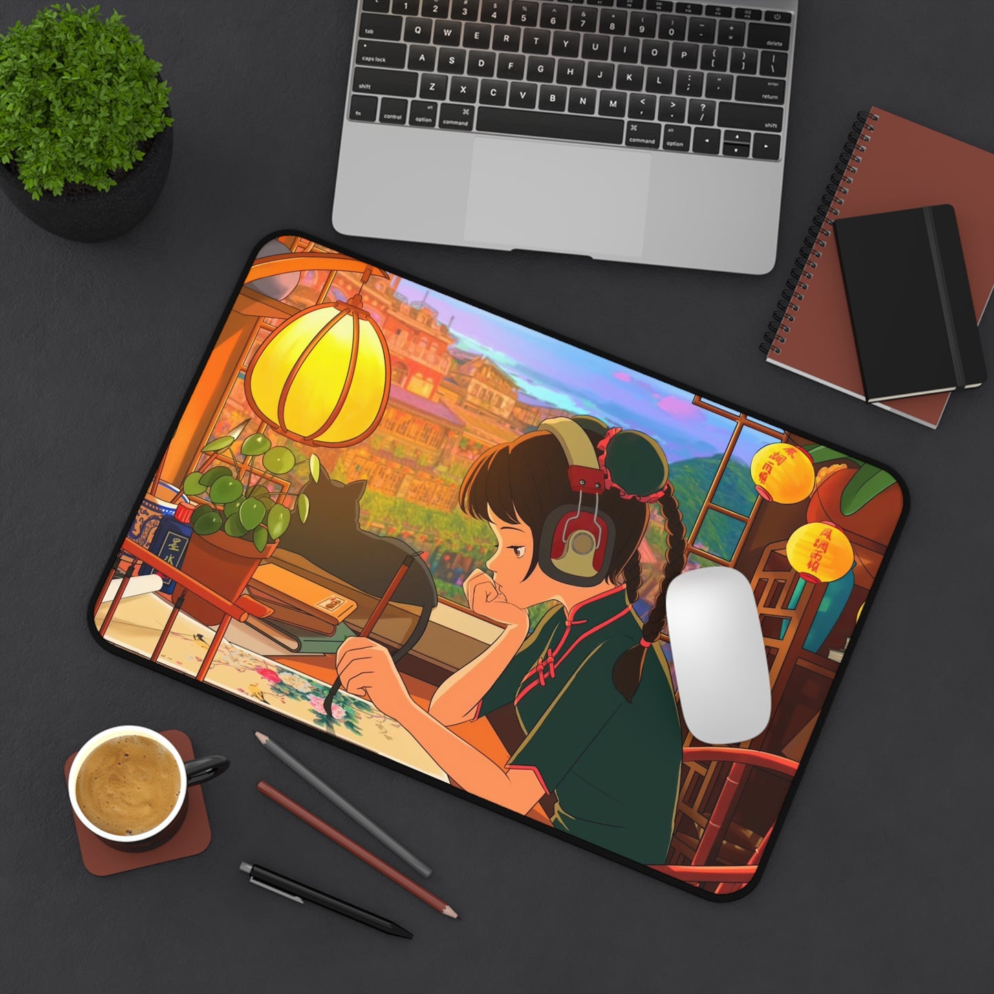 Lofi Girl Gaming Desk Mat