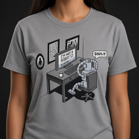 I'm Not a Robot Captcha Funny IT Humor T-Shirt
