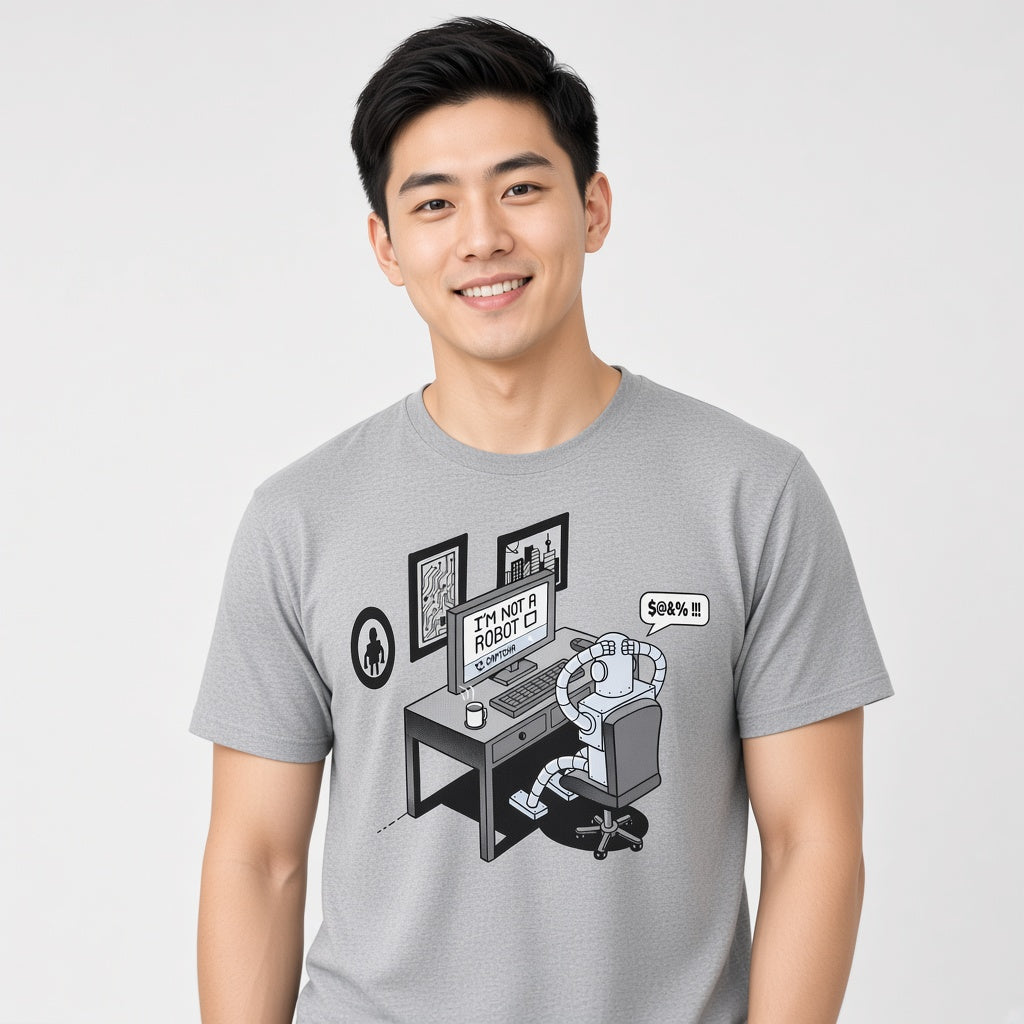 I'm Not a Robot Captcha Funny IT Humor T-Shirt
