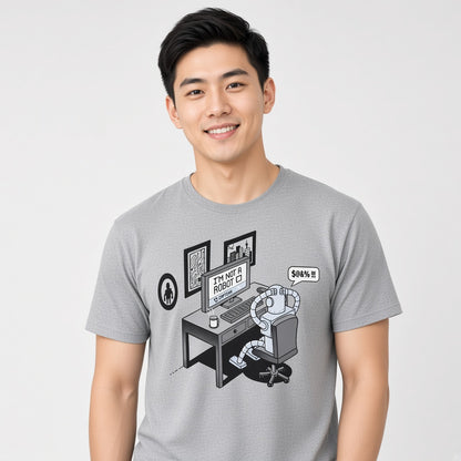 I'm Not a Robot Captcha Funny IT Humor T-Shirt