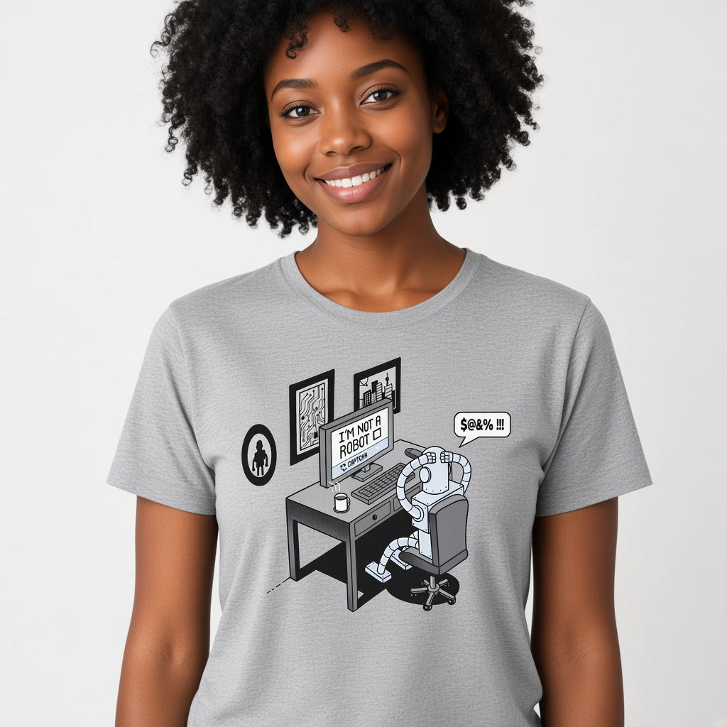 I'm Not a Robot Captcha Funny IT Humor T-Shirt