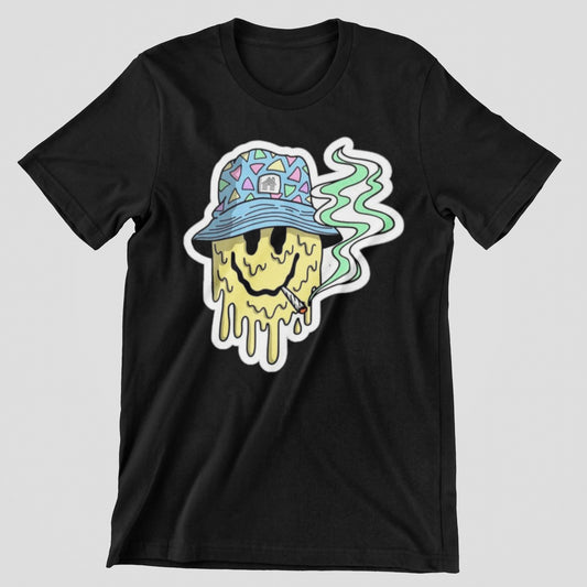 Smiley hipster T-shirt, funny t-shirt, graphic shirts, unisex tshirt, printed T-shirt - Bolt Print