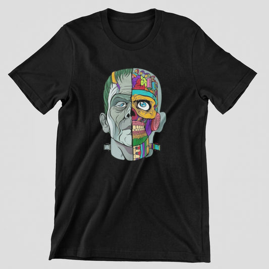 Frankinstein T-shirt, funny t-shirt, graphic shirts, unisex tshirt, printed T-shirt - Bolt Print
