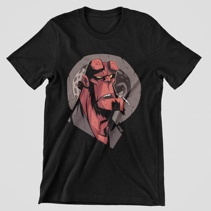 Hellboy T-shirt, funny t-shirt, graphic shirts, unisex tshirt, printed T-shirt - Bolt Print