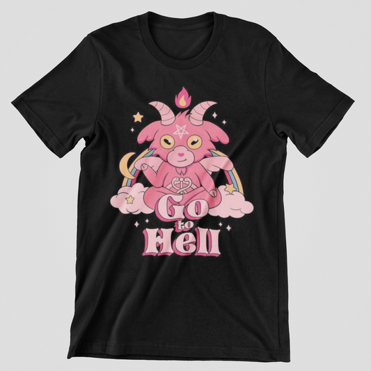 Go to hell T-shirt, funny t-shirt, graphic shirts, unisex tshirt, printed T-shirt - Bolt Print