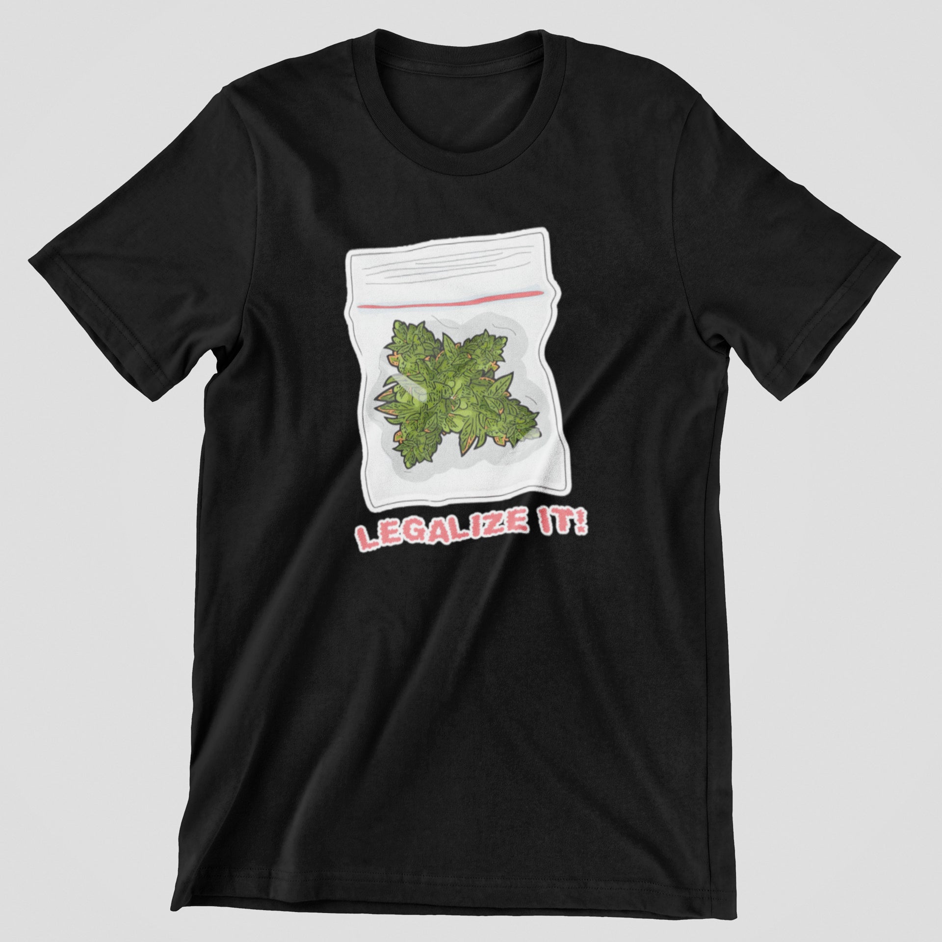 Legalize it T-shirt, funny t-shirt, graphic shirts, unisex tshirt, printed T-shirt - Bolt Print