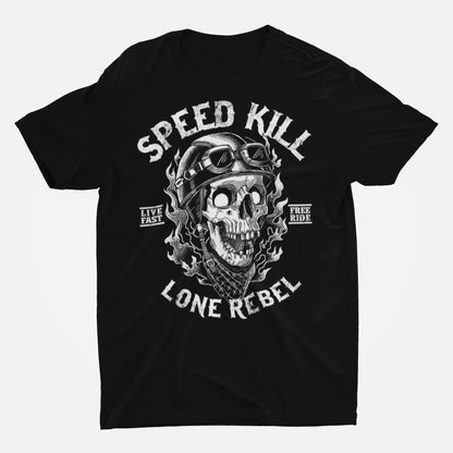 Speed kill T-shirt, funny t-shirt, graphic shirts, unisex tshirt, rock t-shirt, racer t-shirt - Bolt Print