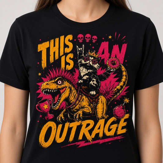This Is An Outrage T-Shirt LitRPG Fan Gift Dungeon Crawler Shirt