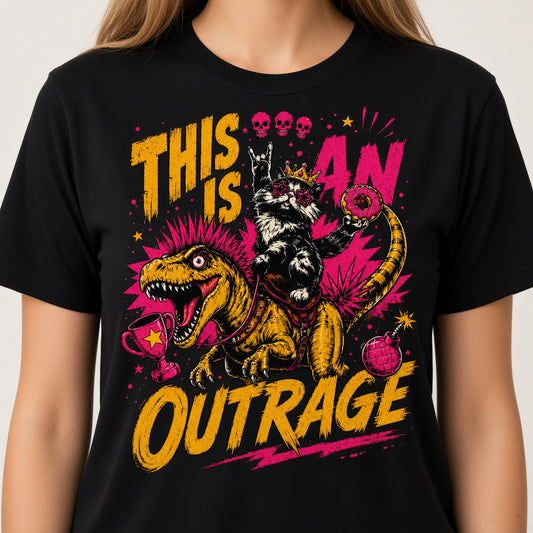 This Is An Outrage T-Shirt LitRPG Fan Gift Dungeon Crawler Shirt