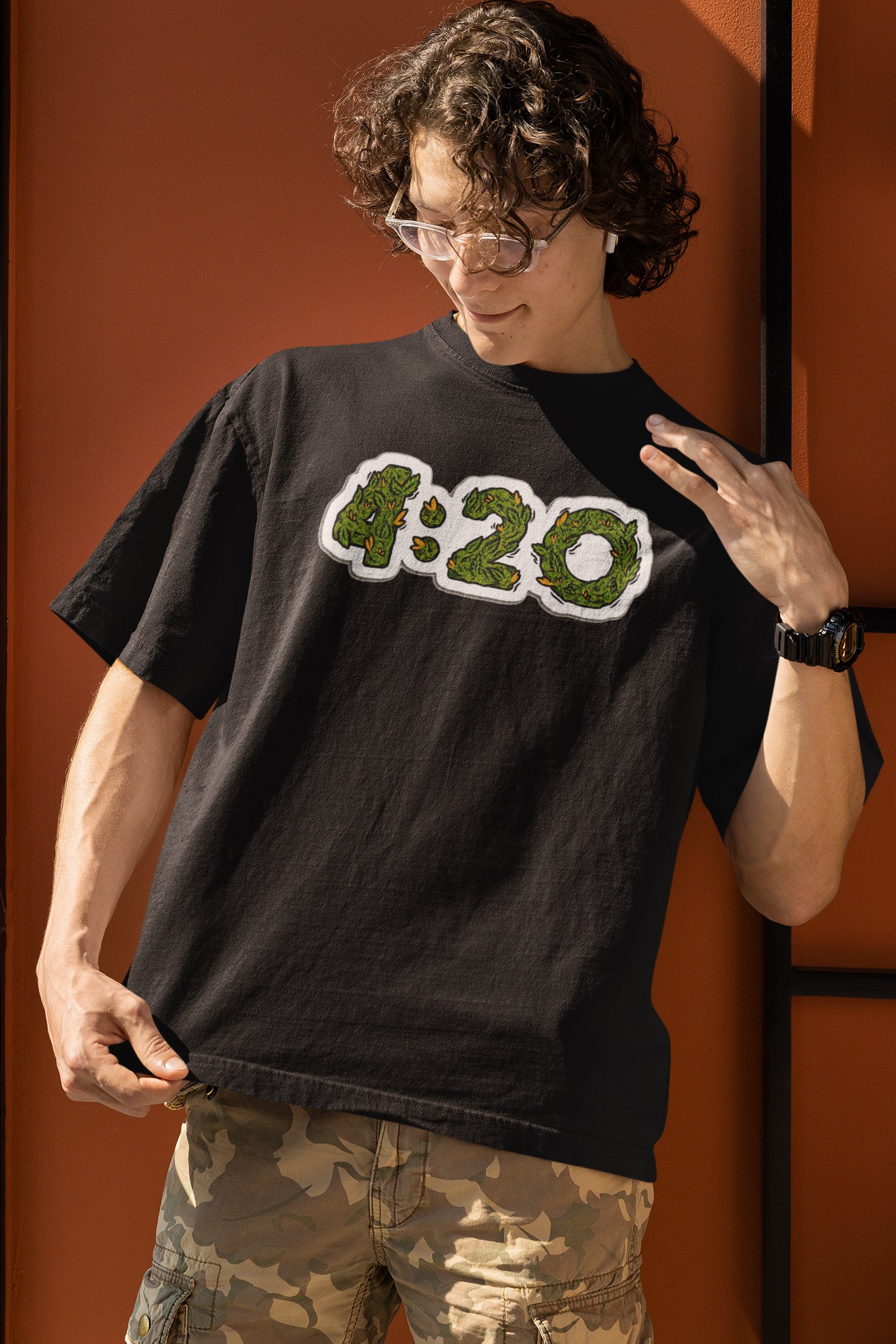 T-shirt 420, funny t-shirt, graphic shirts, unisex tshirt, printed T-shirt - Bolt Print