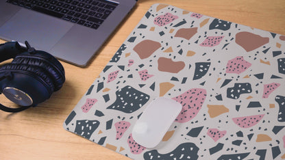 Colorful terrazzo Desk Mat, gaming mouse mat, mousepad large, XXL deskpad mouse pad