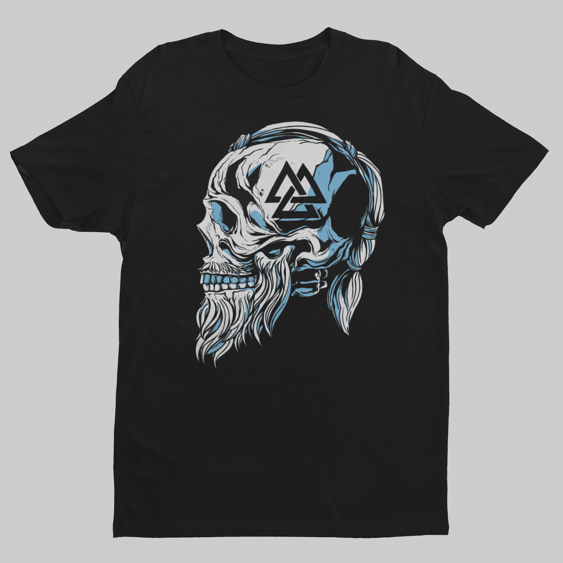 Viking skull T-shirt, funny t-shirt, graphic shirts, unisex tshirt, printed T-shirt - Bolt Print