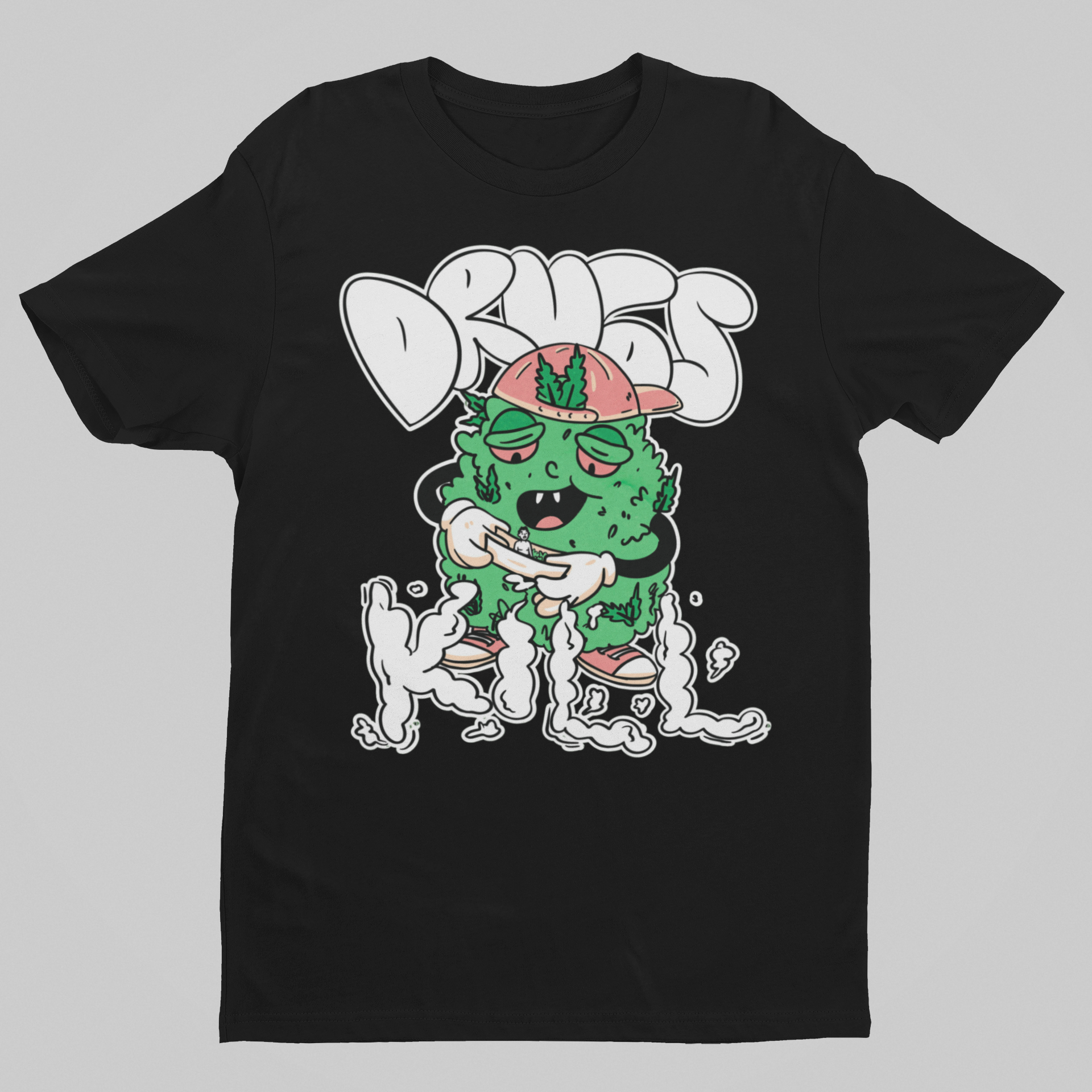 Drugs kill T-shirt, funny t-shirt, graphic shirts, unisex tshirt, printed T-shirt - Bold Print