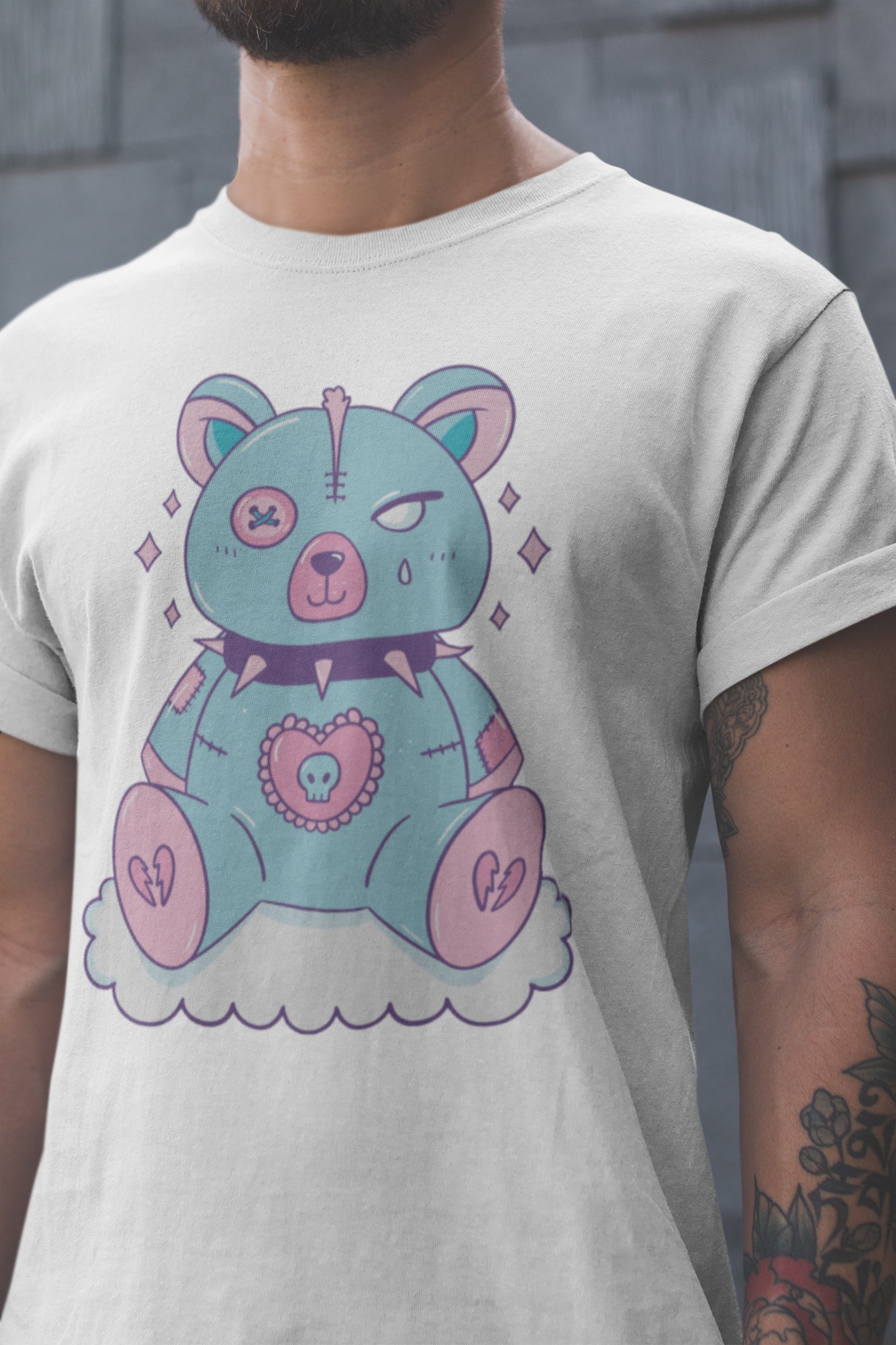 Angry bear T-shirt, funny t-shirt, graphic shirts, unisex tshirt, printed T-shirt - Bold Print