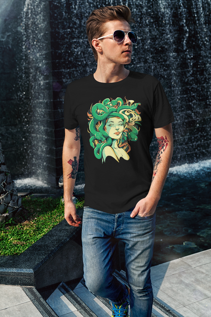 Gorgon jellyfish T-shirt, funny t-shirt, graphic shirts, unisex tshirt, printed T-shirt - Bold Print