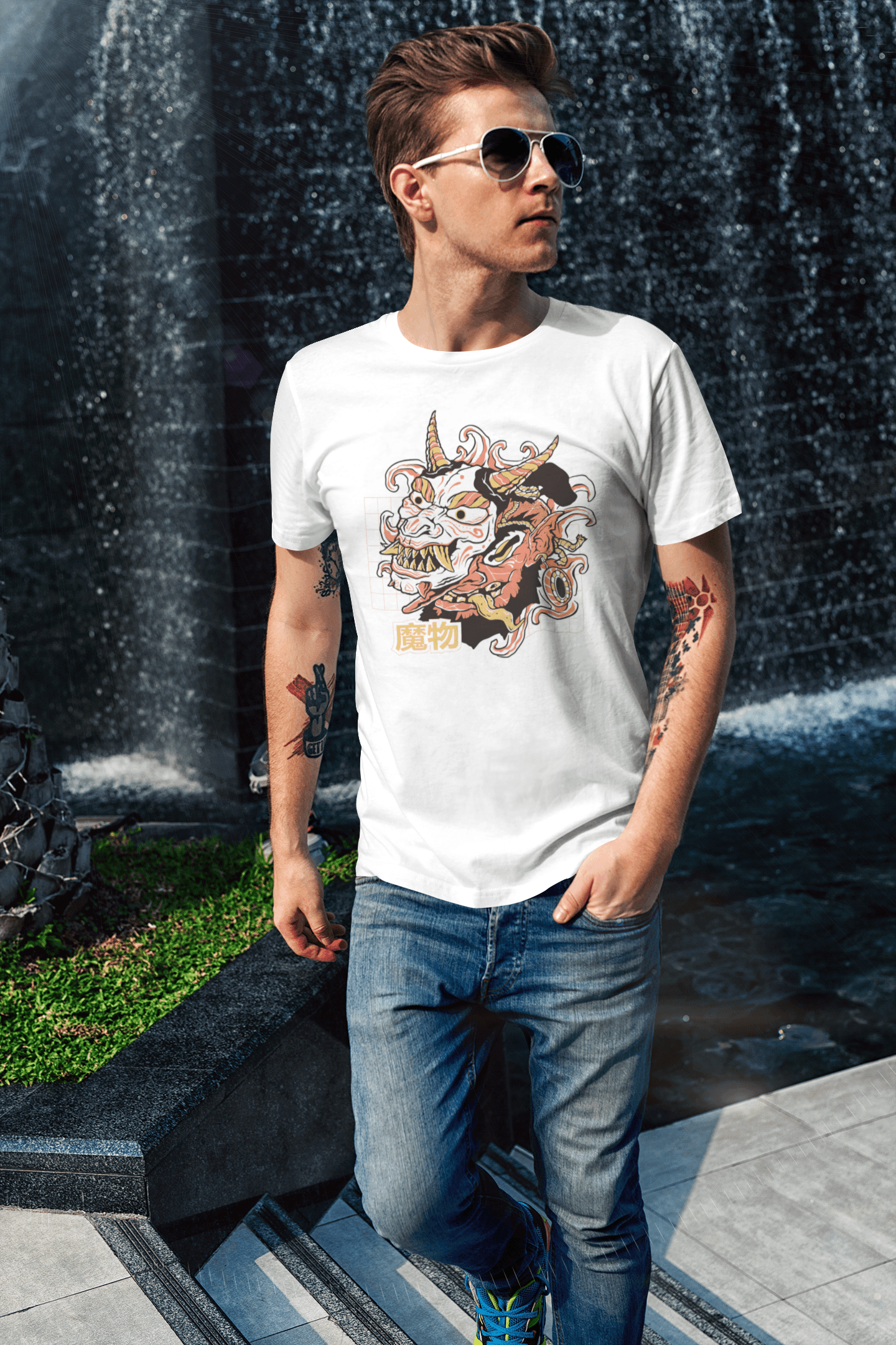 Dragon mask T-shirt, funny t-shirt, graphic shirts, Anime unisex tshirt - Bolt Print