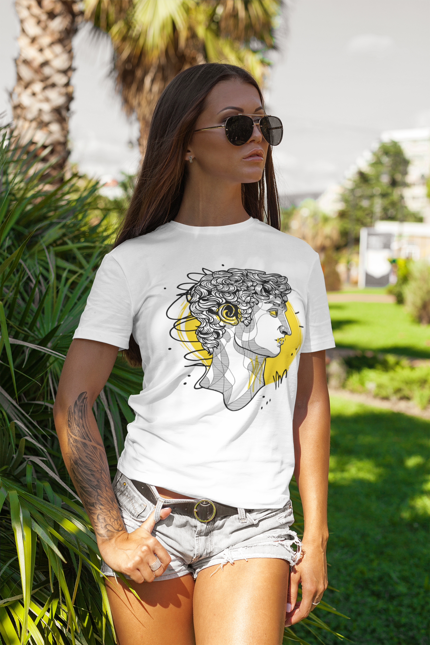 Roman profile T-shirt, funny t-shirt, graphic shirts, unisex tshirt, printed T-shirt - Bolt Print