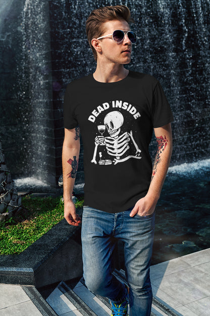 Dead inside T-shirt, funny t-shirt, graphic shirts, unisex tshirt, printed T-shirt - Bold Print