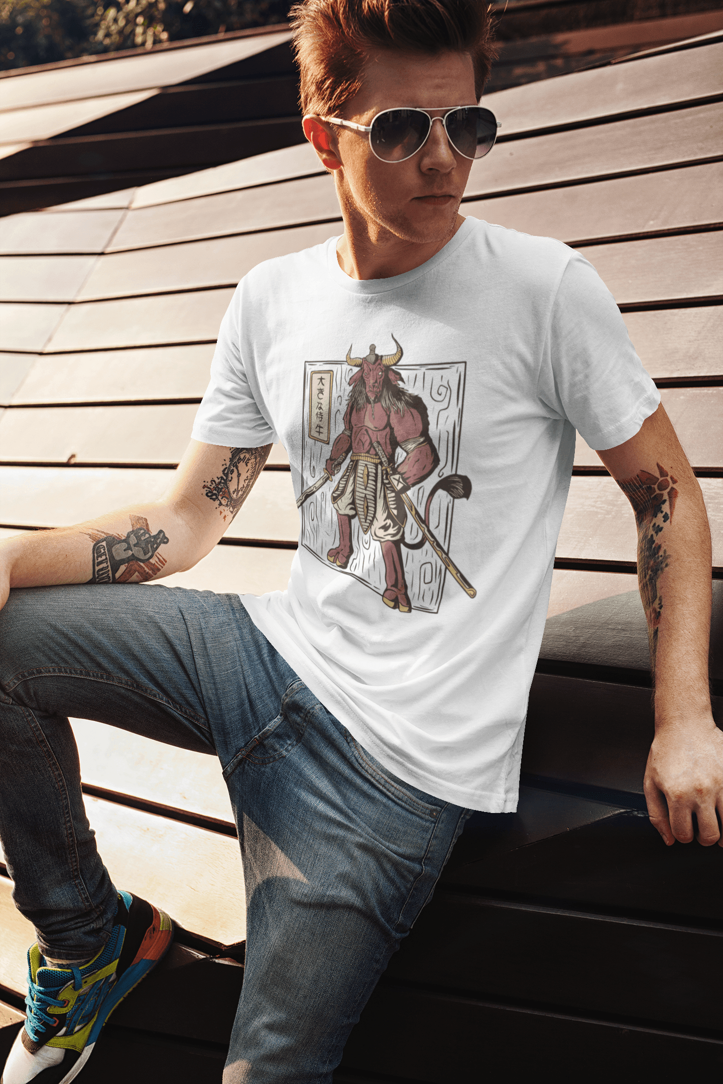 Minotaur T-shirt, funny t-shirt, graphic shirts, Anime unisex tshirt - Bolt Print