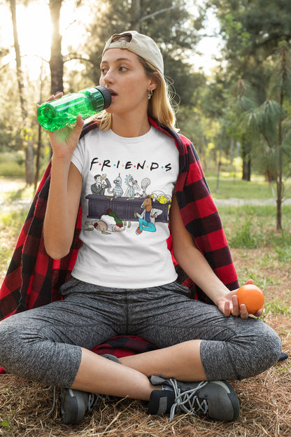 All friends T-shirt, funny t-shirt, graphic shirts, unisex tshirt, printed T-shirt - Bolt Print