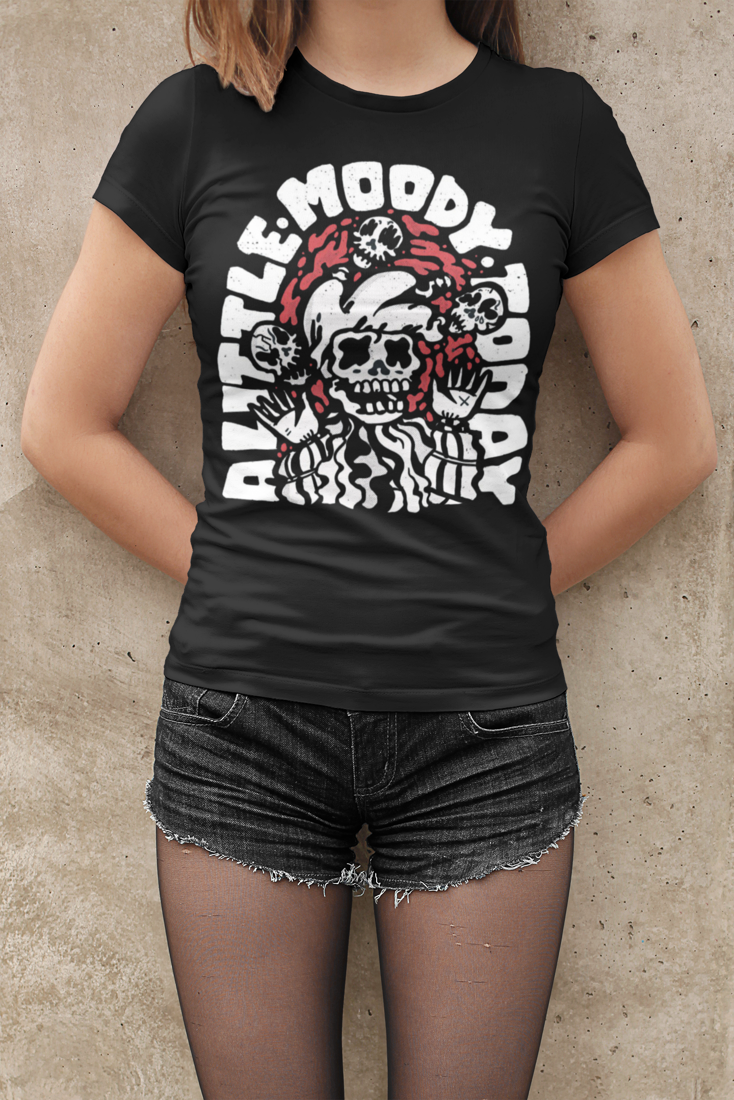 A little moody today T-shirt, funny t-shirt, graphic shirts, unisex tshirt, printed T-shirt - Bold Print