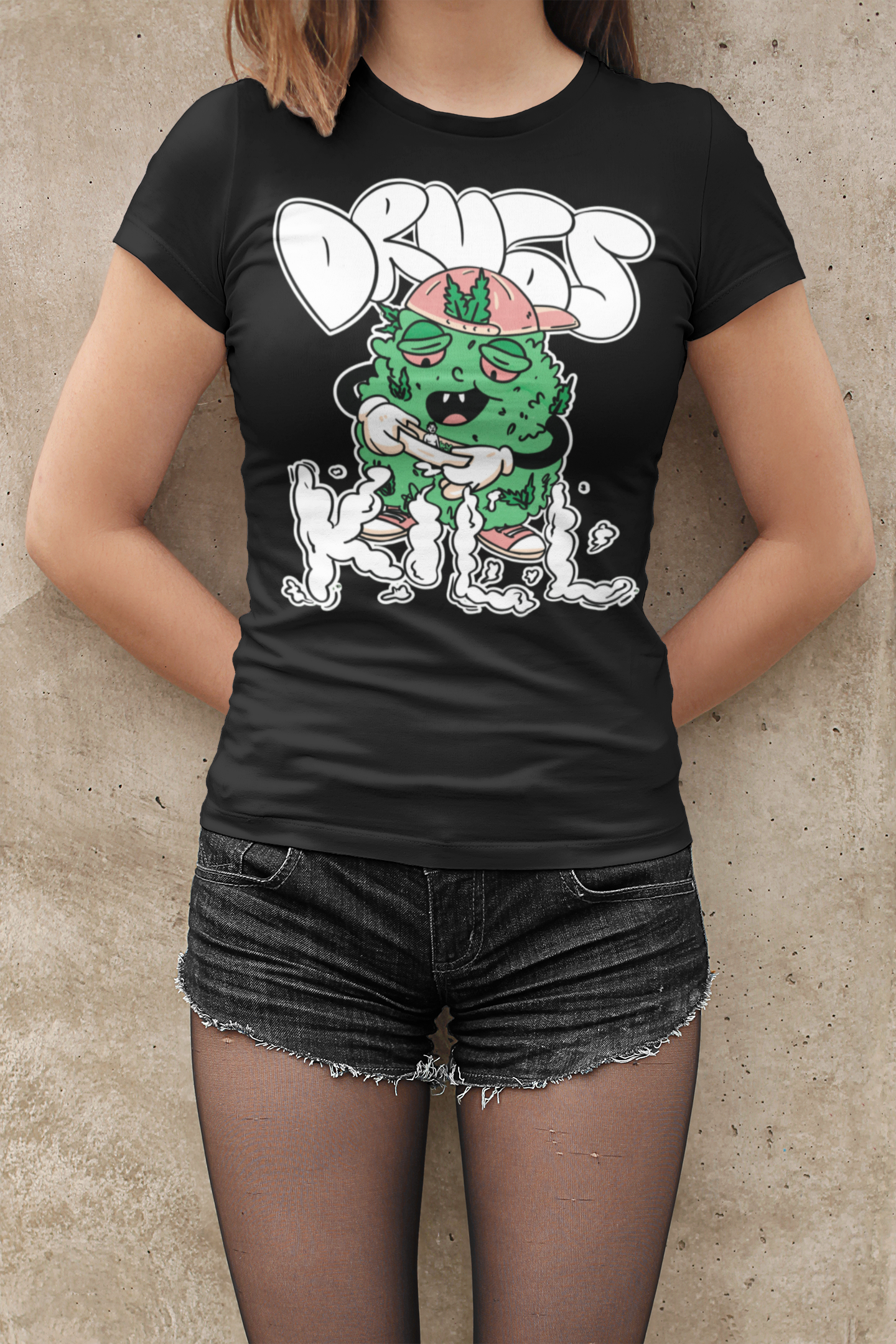 Drugs kill T-shirt, funny t-shirt, graphic shirts, unisex tshirt, printed T-shirt - Bold Print